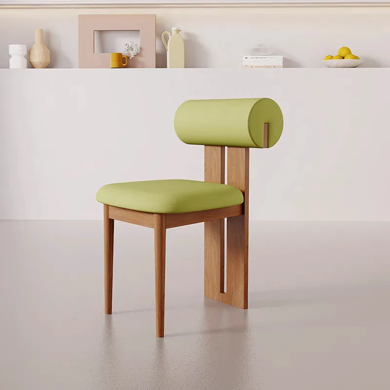 JP Modern Solid Wood Dining Chair with Leather photo 2