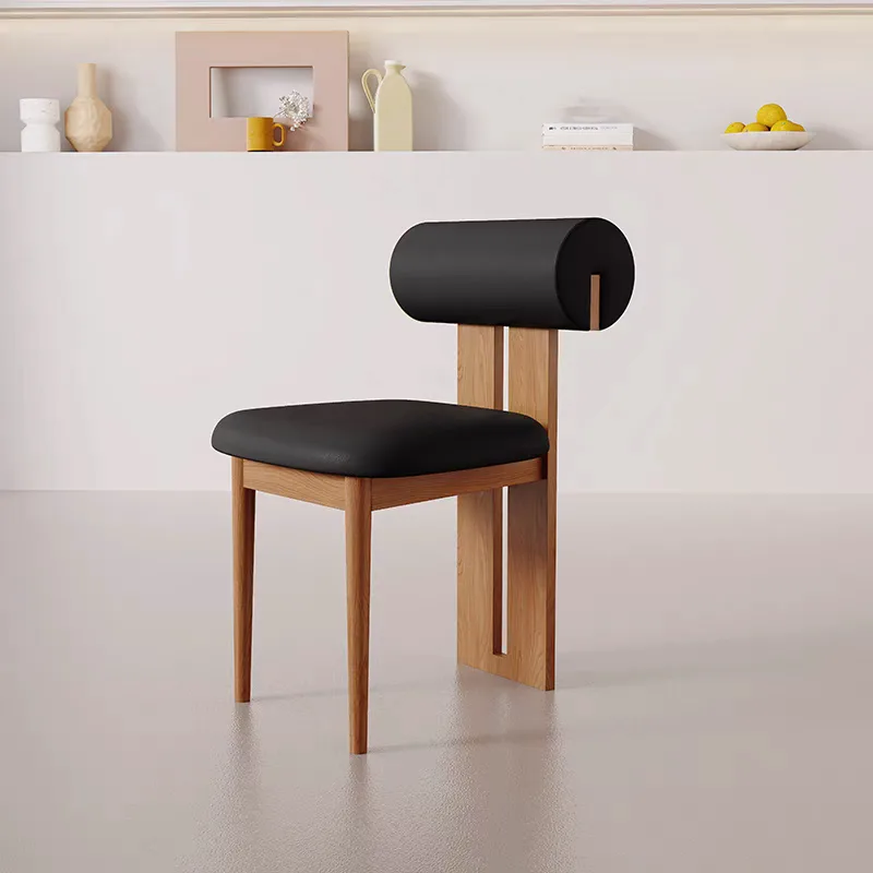 JP Modern Solid Wood Dining Chair with Leather photo 3