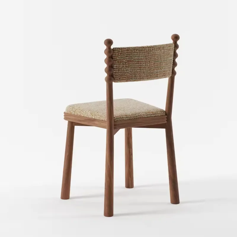 JP Modern Wooden Dining Chair with Fabric photo 2