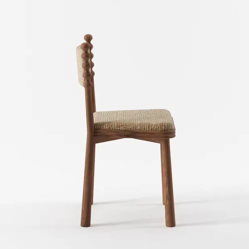 JP Modern Wooden Dining Chair with Fabric photo 3