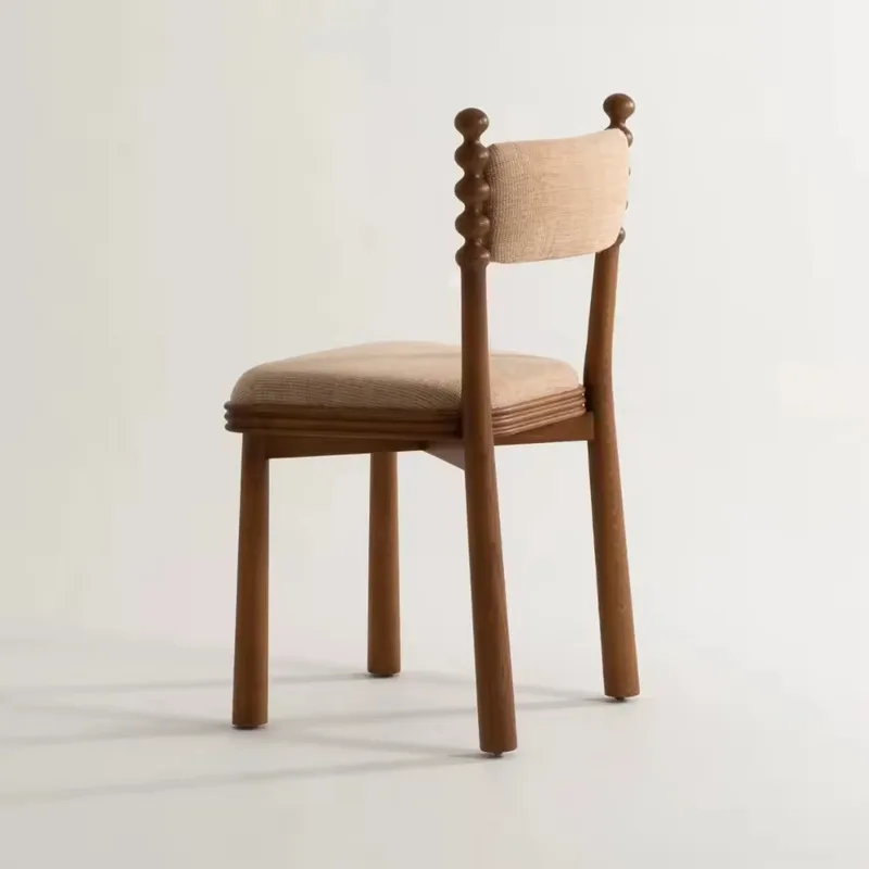 JP Modern Wooden Dining Chair with Fabric