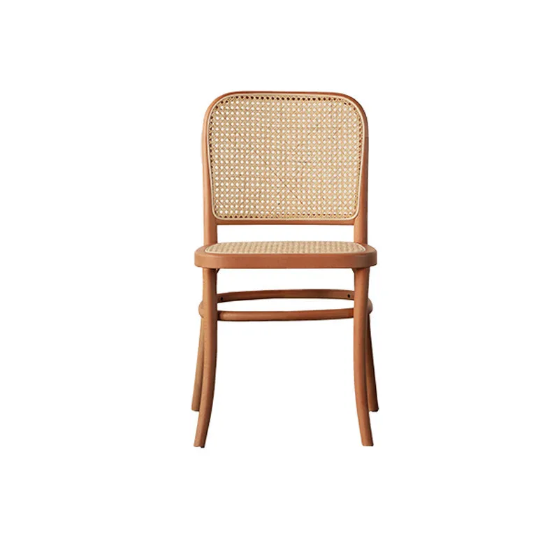 JP Modhomi Vintage Wicker Back Chair Carved photo 2
