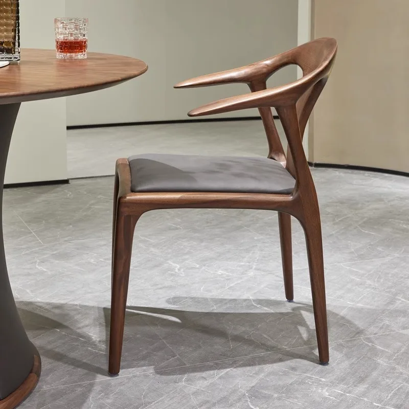 JP Nordic Modern Minimalist Italian Leather Dining photo 2