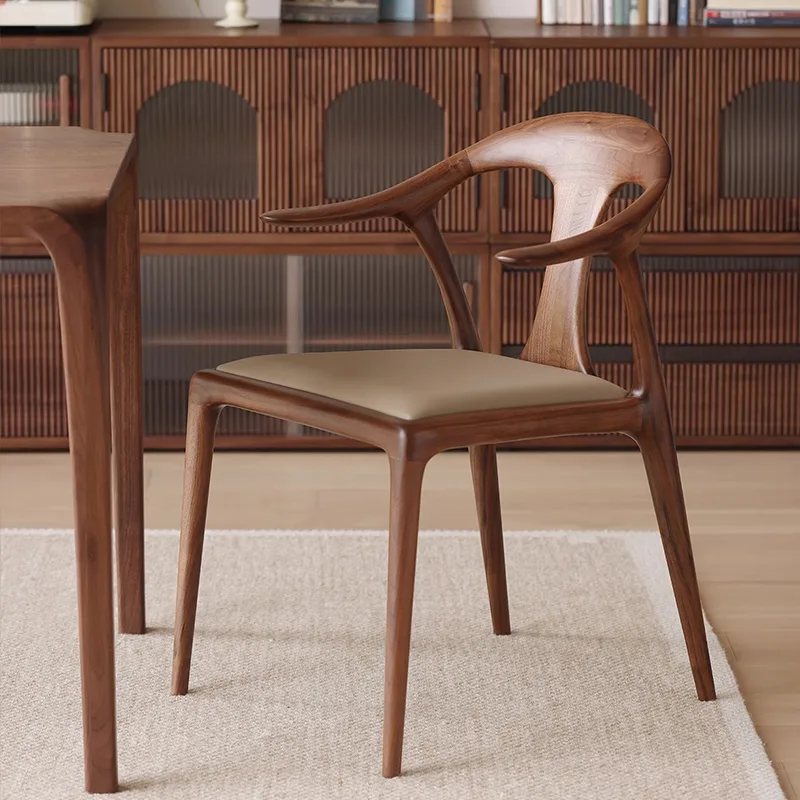 JP Nordic Modern Minimalist Italian Leather Dining photo 3