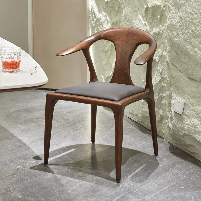 JP Nordic Modern Minimalist Italian Leather Dining