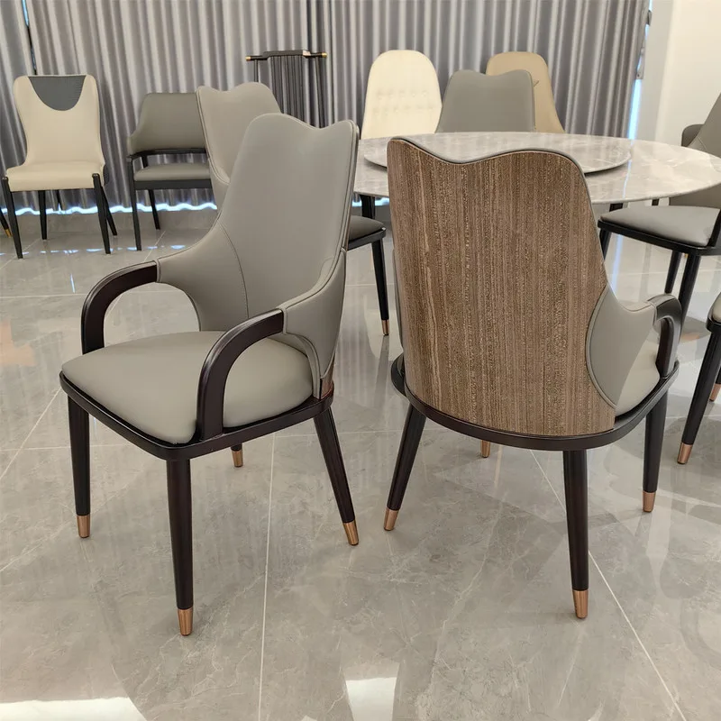 JP Nordic Modern Minimalist Luxury Dining Chair Solid Wood photo 2