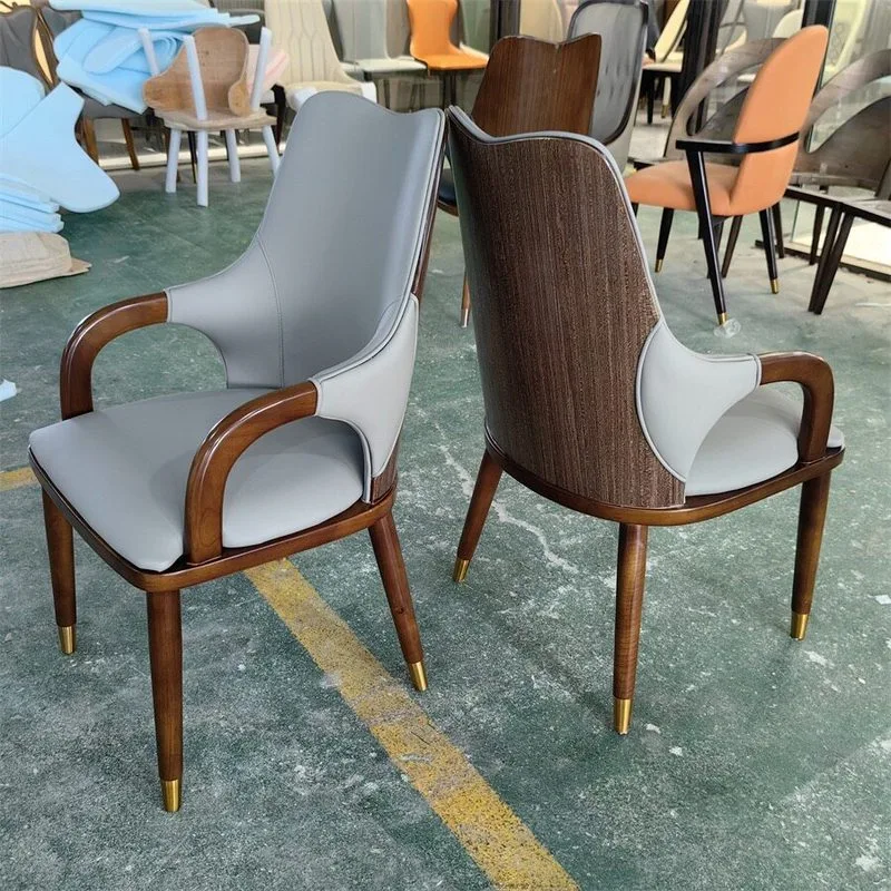 JP Nordic Modern Minimalist Luxury Dining Chair Solid Wood