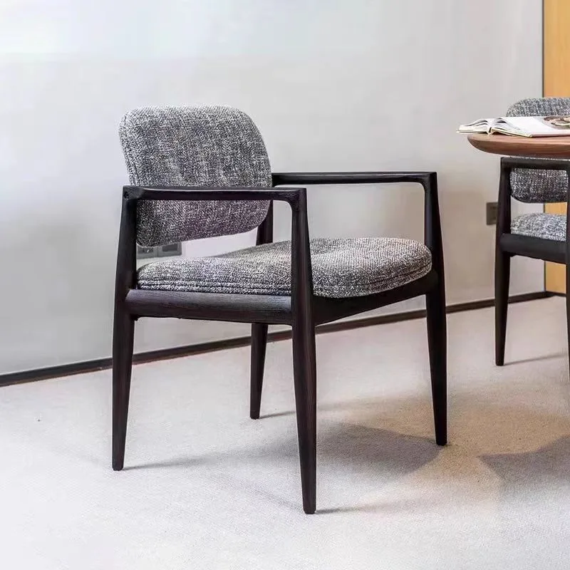 JP Nordic Modern Solid Wood Dining Chair Cotton photo 2