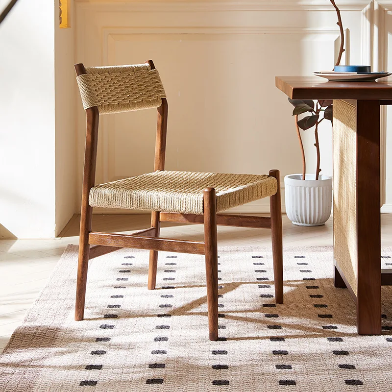 JP Nordic Solid Wood Dining Chair Retro photo 2