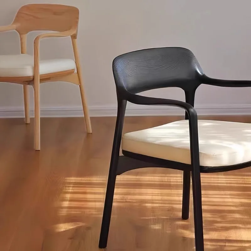 JP Nordic-style Hotel Negotiation Dining Chair Linen photo 3