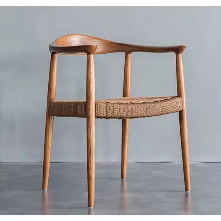 JP Nordic Wooden Rope Restaurant Dining Chair photo 3