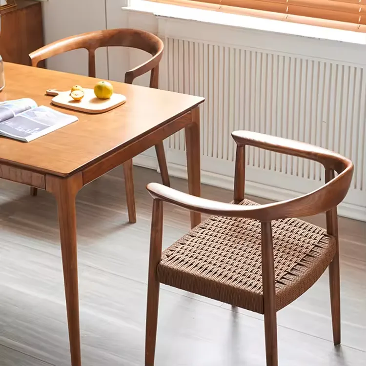 JP Nordic Wooden Rope Restaurant Dining Chair