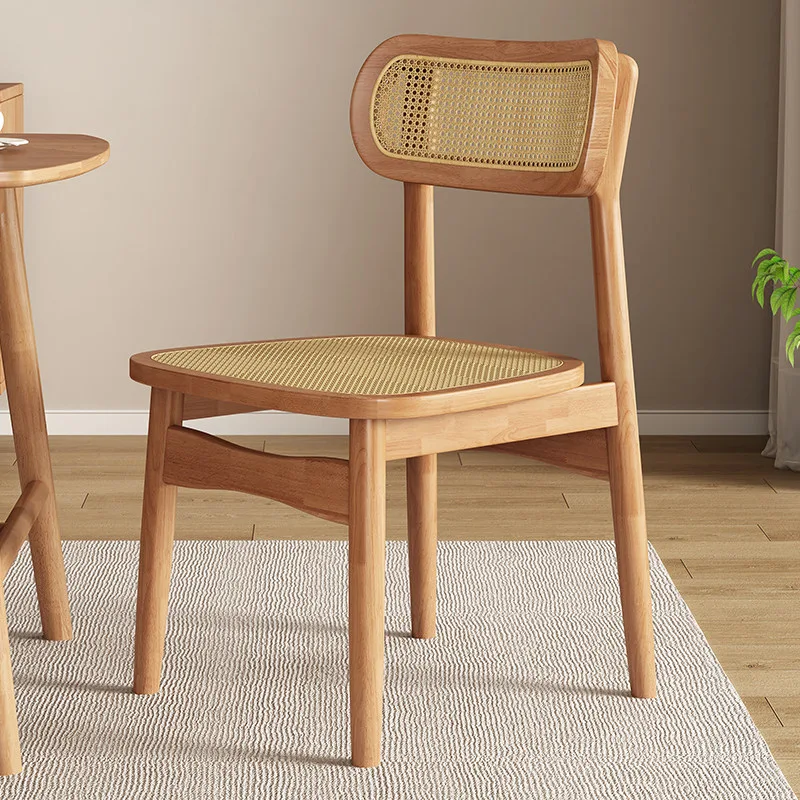JP Retro Antique Solid Wood Dining Chair photo 2