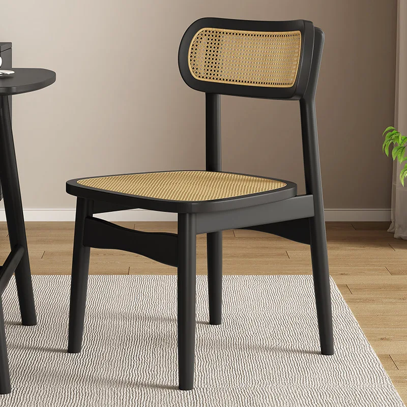 JP Retro Antique Solid Wood Dining Chair photo 3
