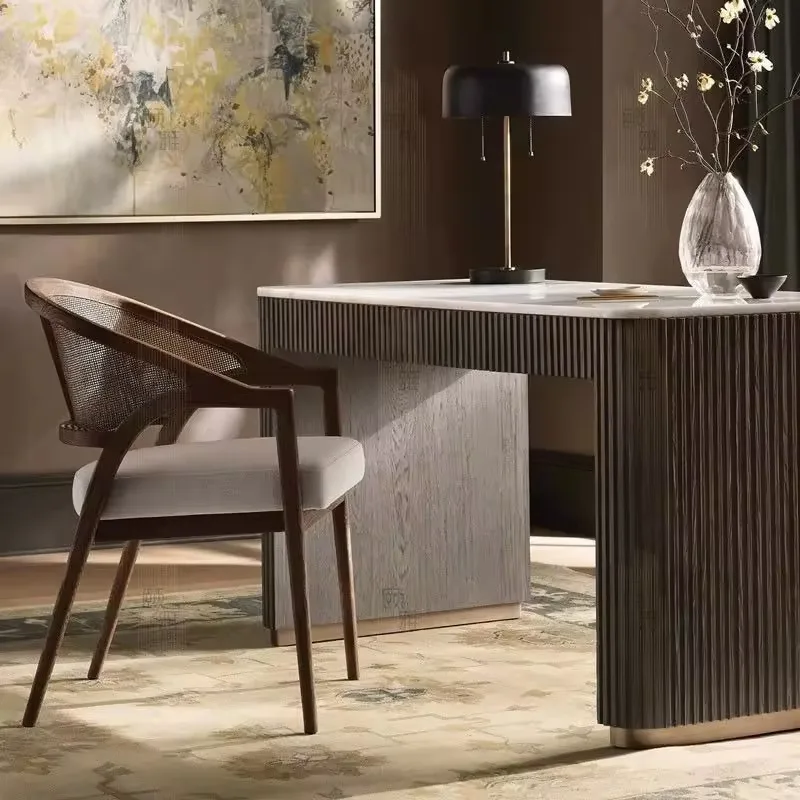 JP Simple Style Modern Upholstered Dining Arm photo 3