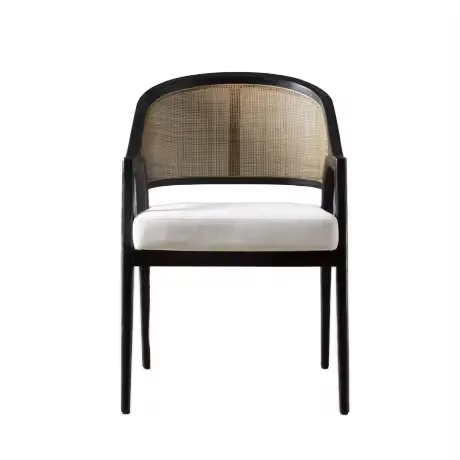 JP Simple Style Modern Upholstered Dining Arm