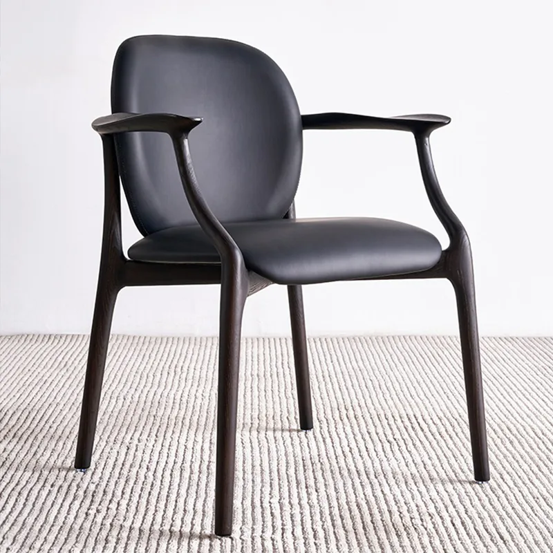 JP Wholesale Chinese Upholstered Walnut Wooden Chair photo 2