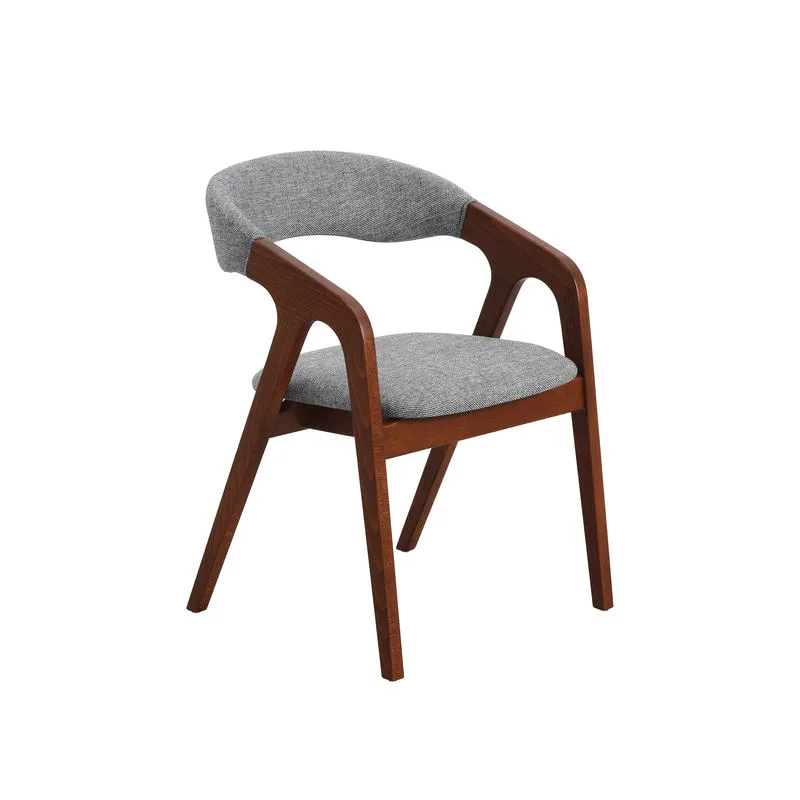 JP Wholesale Nordic Fabric/leather Upholstery Armrest Wooden Chair a003