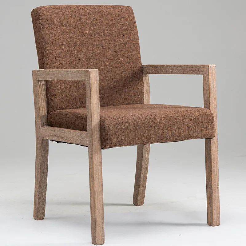 JP Comfortable Solid Wood Armrest Dining Chair photo 2