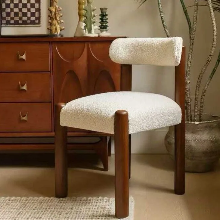 JP Mid-Century Style Solid Wood Dining Chair photo 3