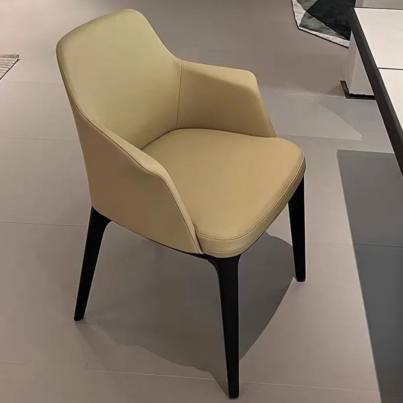 JP Italian Dining Chair Solid Wooden Microfiber