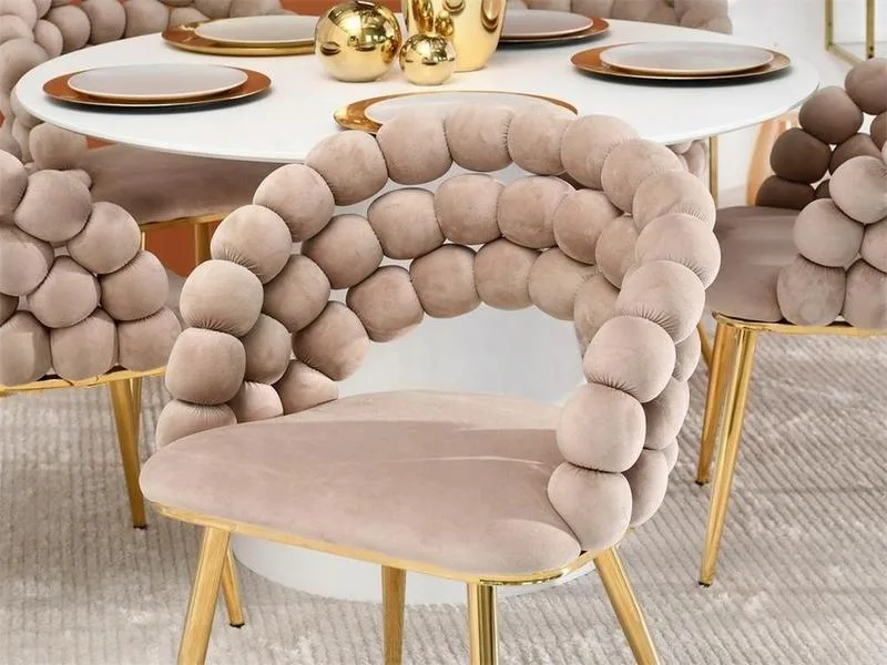 JP Design Ball Home Beige Armchair Upholstered photo 2