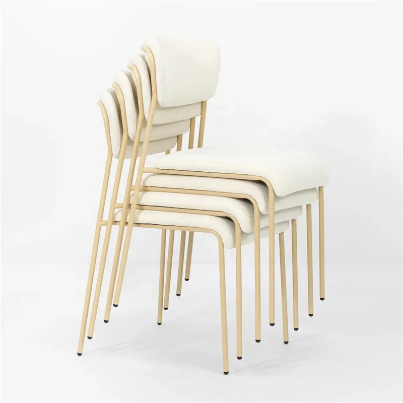 JP High Quality Metal Leg Dining Chair Modern Restaurant