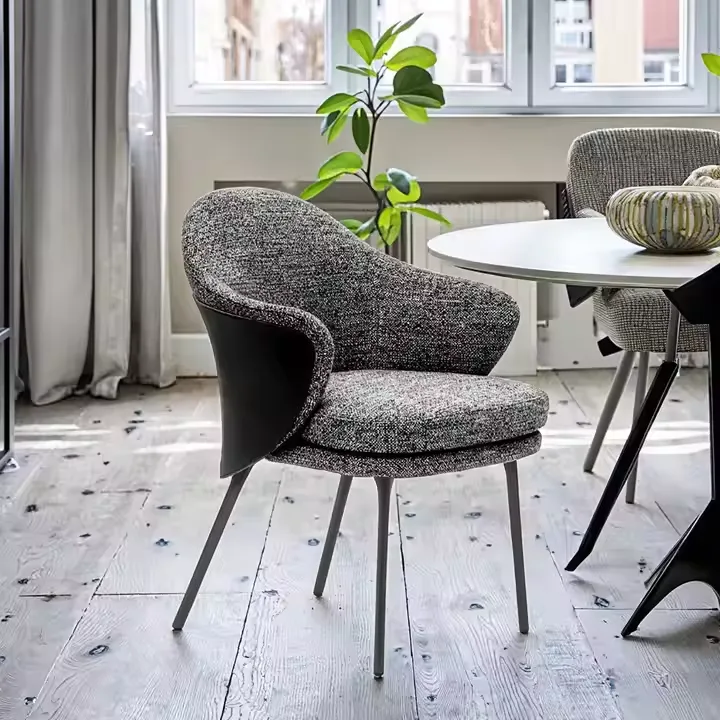 JP Luxury Dinning Chairs Cross Metal Base photo 2