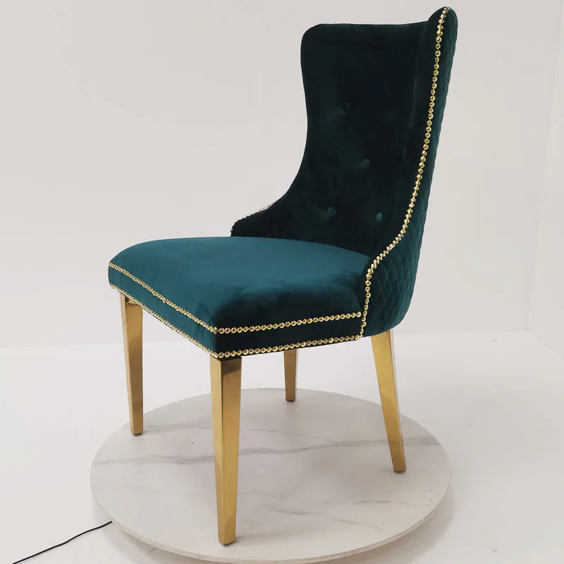 JP Modern Nordic Dining Chair Velvet Restaurant photo 2