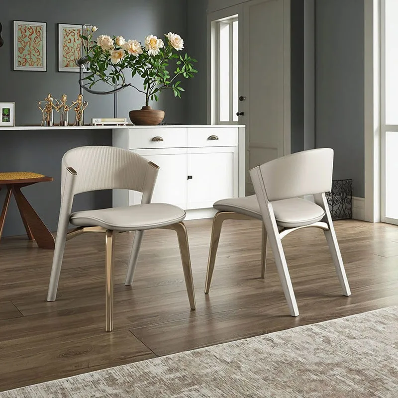 JP Modern Simple Metal Material Dining Chair photo 2