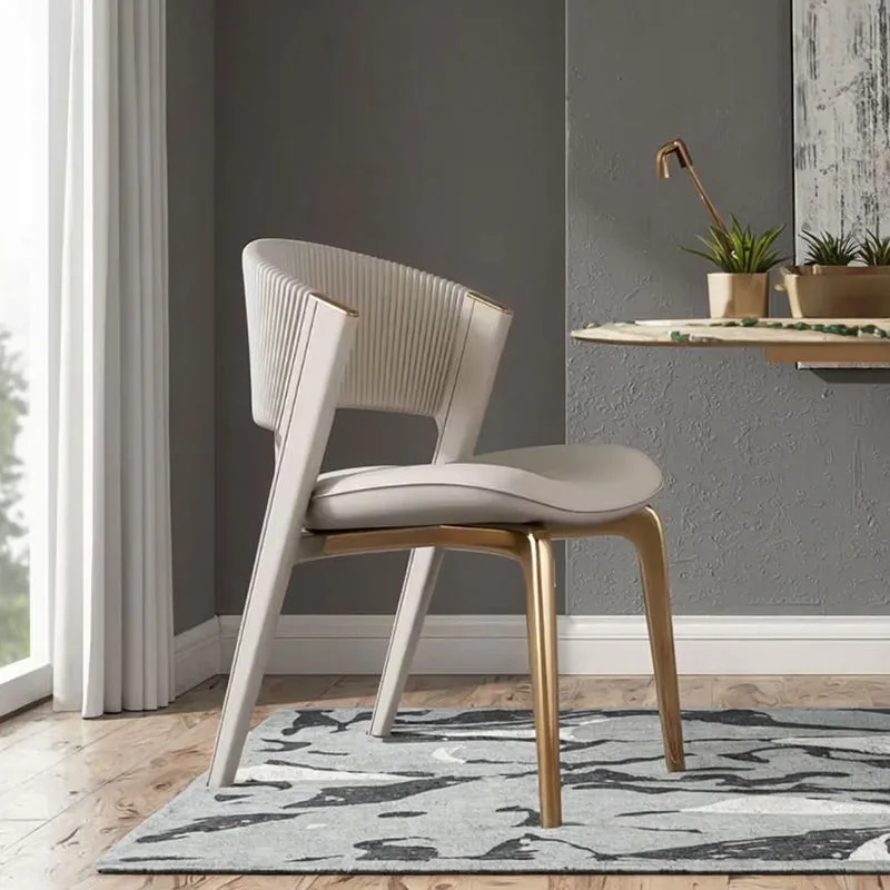 JP Modern Simple Metal Material Dining Chair