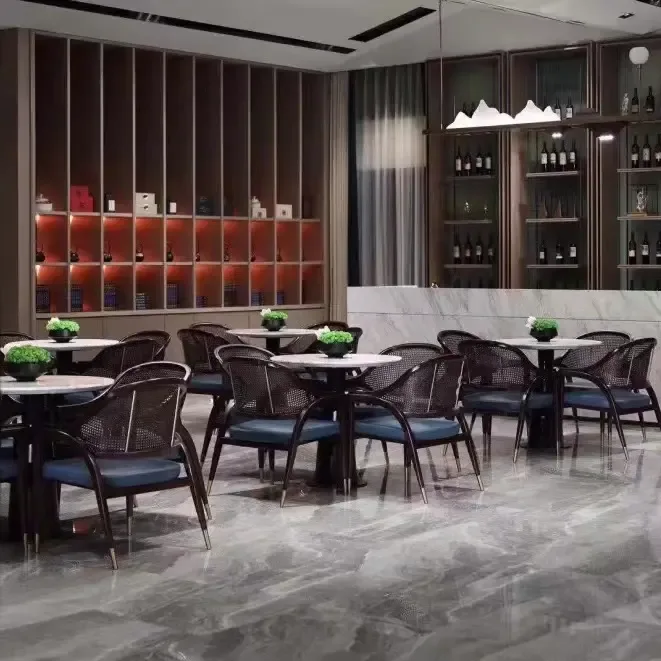 JP New Arrival Manufacturer Modern Luxury Coffee Shop Furniture a004 photo 3