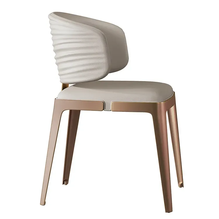 JP Nordic Upholstered Stainless Steel Metal Leg