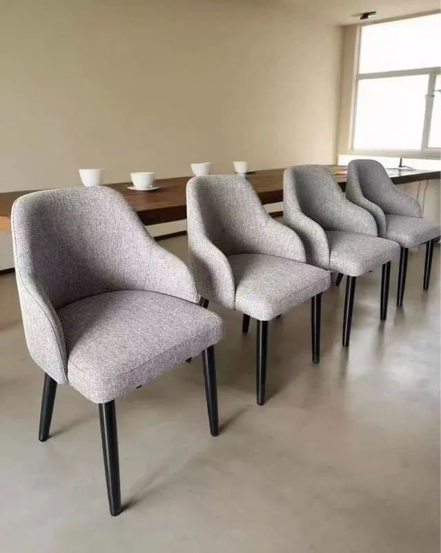 JP Wholesale Nordic Hotel Fabric Dining Chairs photo 2