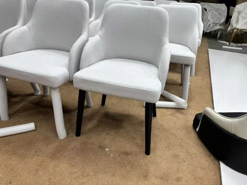 JP Wholesale Nordic Hotel Fabric Dining Chairs photo 3