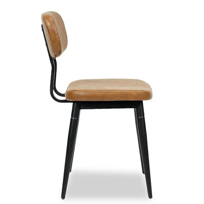 JP Wholesale Factory Metal Frame Wooden Dining Chair with photo 3