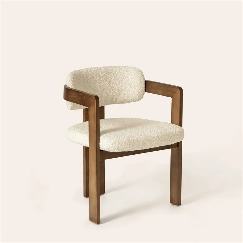 JP Custom Fabric Nordic Velvet Minimalist Dining photo 3
