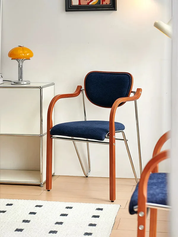 JP Modern Fabric Upholstery Dining Chair, Wooden photo 2