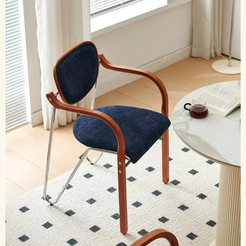 JP Modern Fabric Upholstery Dining Chair, Wooden