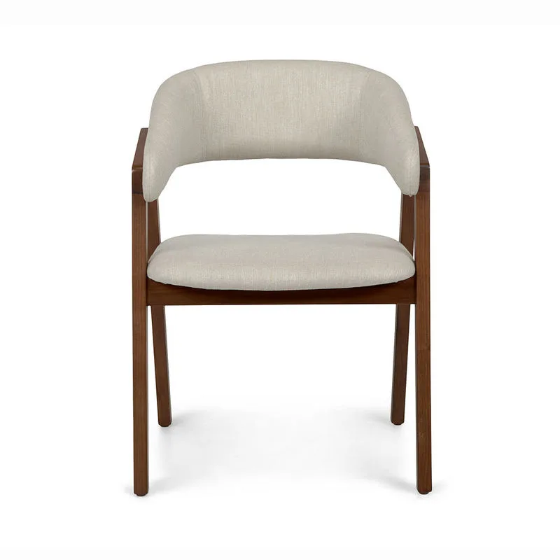 JP Century Modern Upholstered Solid Walnut Dining photo 2