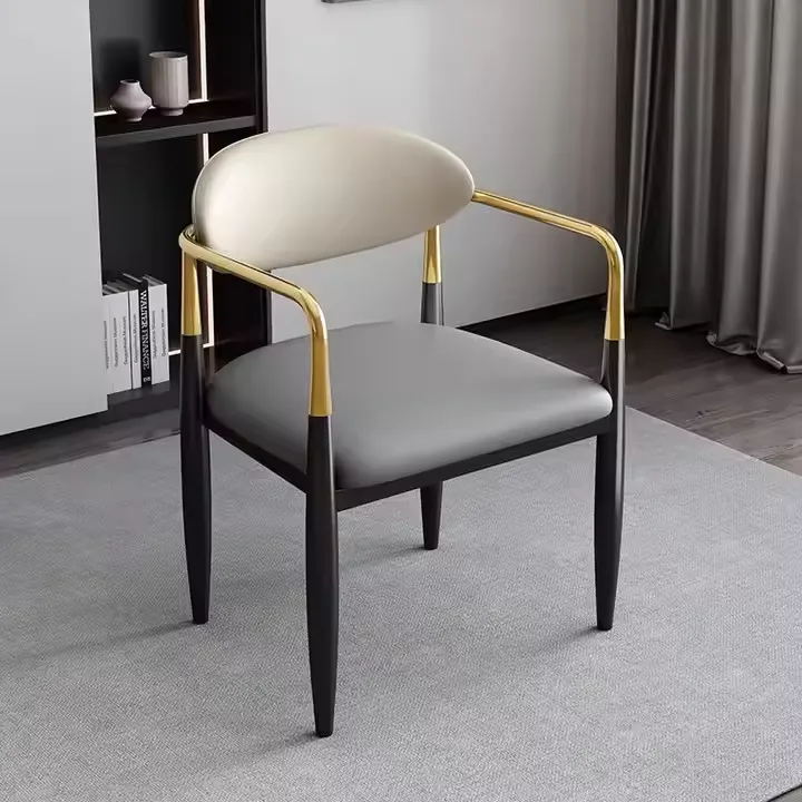JP Dining Chair Italian Designer Leather Metal photo 2