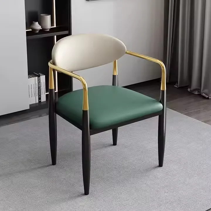 JP Dining Chair Italian Designer Leather Metal
