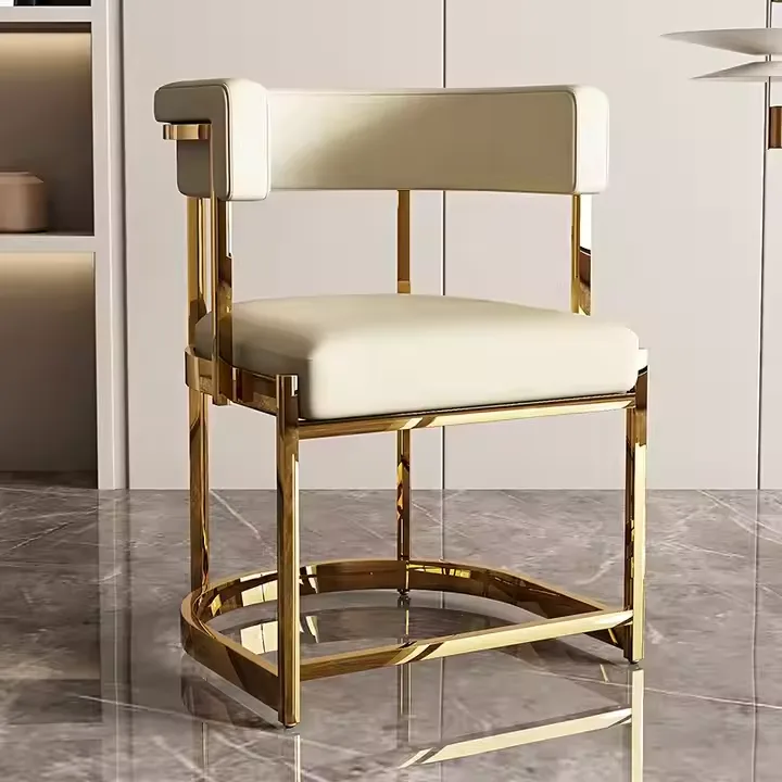 JP Dining Chair Leather Metal Indoor Wholesale Home Furniture photo 2