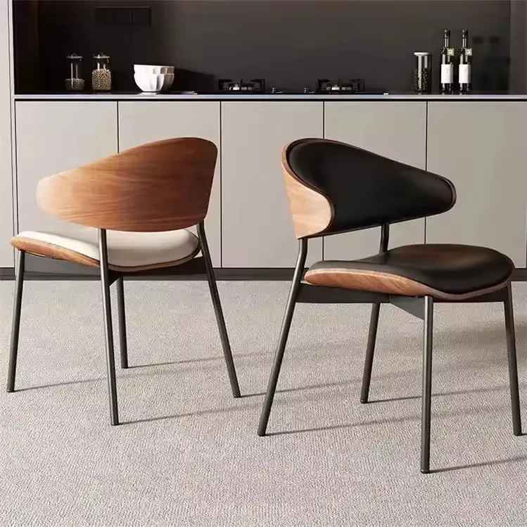 JP Dining Chair Metal Luxury Wood Dining photo 3