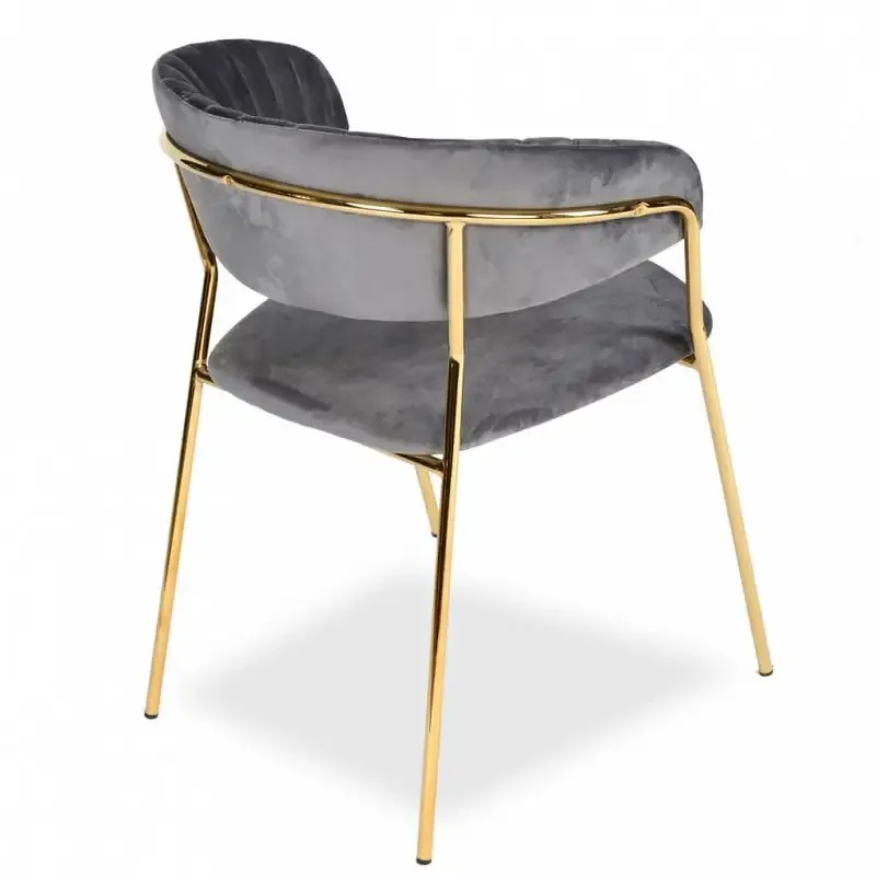 JP Foshan Factory Wholesale Golden Dining Chair photo 2