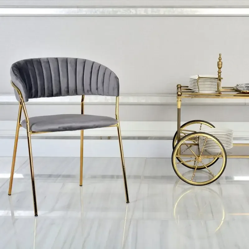 JP Foshan Factory Wholesale Golden Dining Chair photo 3