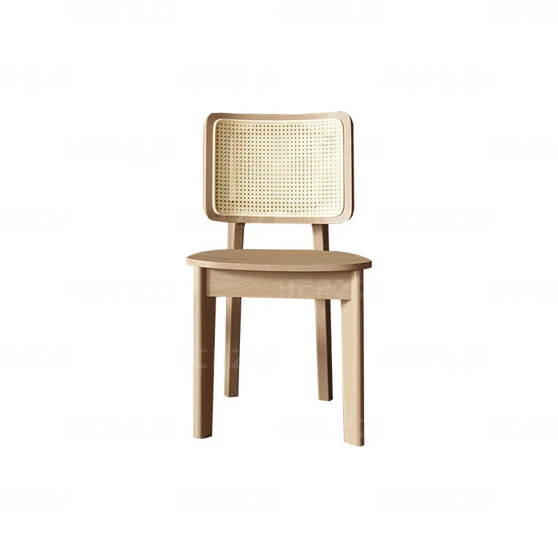 JP High Back Wood Rattan Dining Chair photo 2