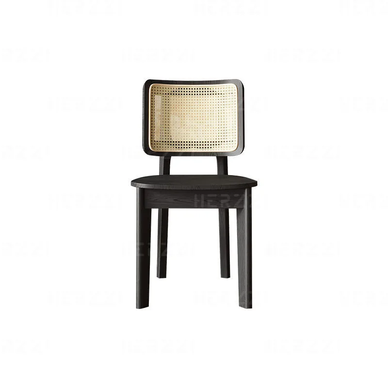 JP High Back Wood Rattan Dining Chair photo 3