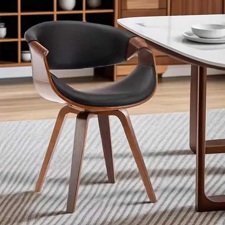 JP Hot Sale Swivel Rattan Walnut Dining photo 2