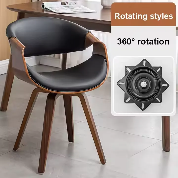 JP Hot Sale Swivel Rattan Walnut Dining